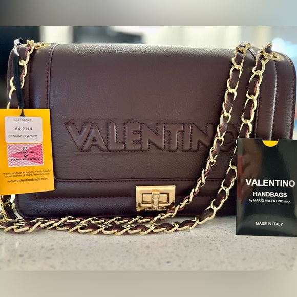 Valentino by Mario Valentino Alice Embossed Leather Shoulder Bag - Picture 2 of 7